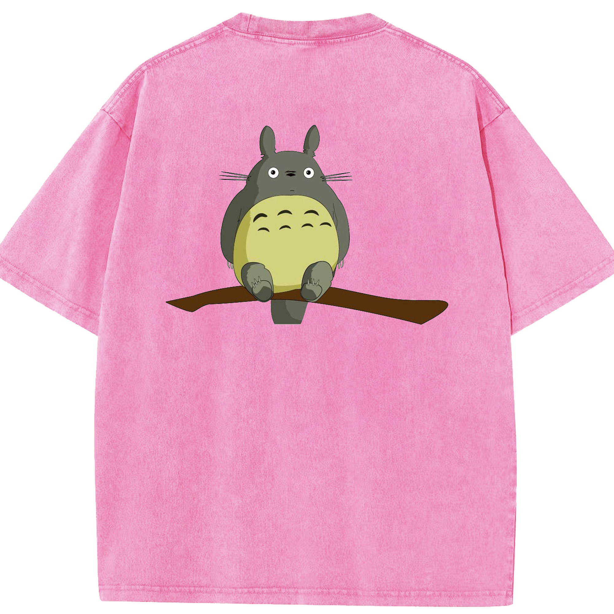 （画像用） となりのトトロ 草壁メイ 草壁サツキ My Neighbor Totoro Satsuki Kusakabe Mei Kusakabe 綿100% ヴィンテージ風 半袖Tシャツ（背面プリント）